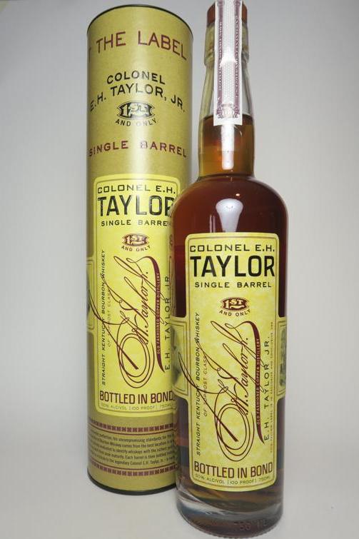 COLONEL E.H TAYLOR BOURBON WHISKEY  SINGLE BARREL BOTTLED IN BOND 750 ML