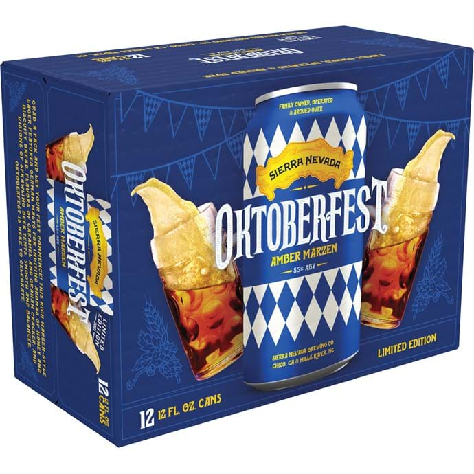 BEER SIERRA NEVADA OCTOBER FEST MARZEN 12 PACK CANS