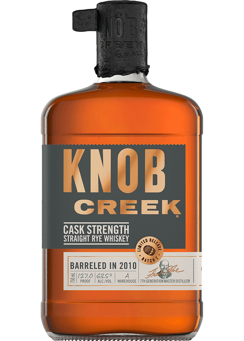 KNOB CREEK CAST STRENGHT RYE WHISKEY 750 ML