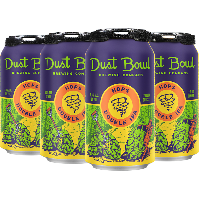 BEER DUST BOWL HOPS DOBLE IPA SIX PACK CANS