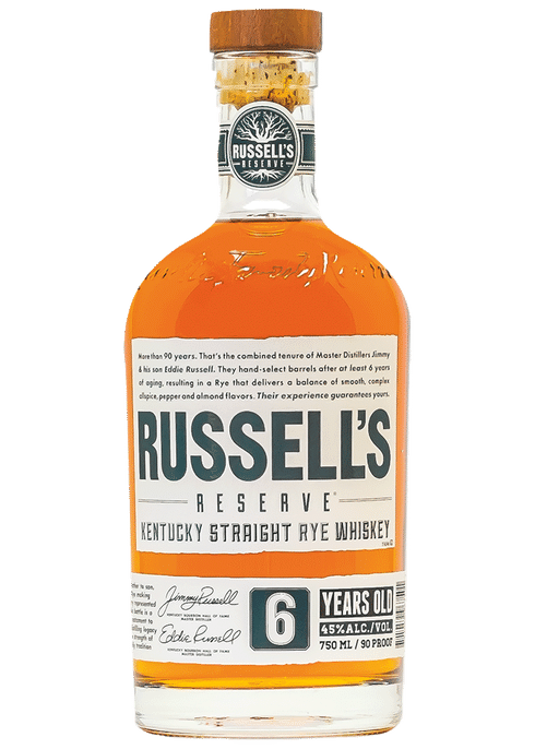 RUSSELL'S 6 YEARS RYE WHISKEY 750 ML