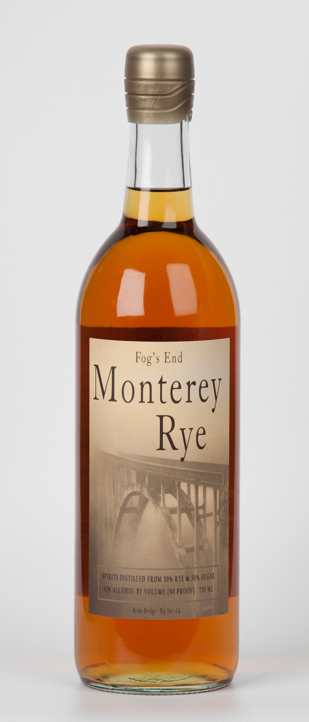 FOGS END MONTEREY RYE WHISKEY 750 ML