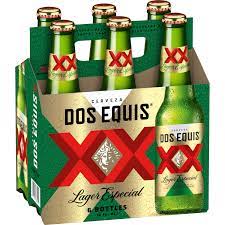 BEER DOS EQUIS LAGER SIX PACK BOTTLES