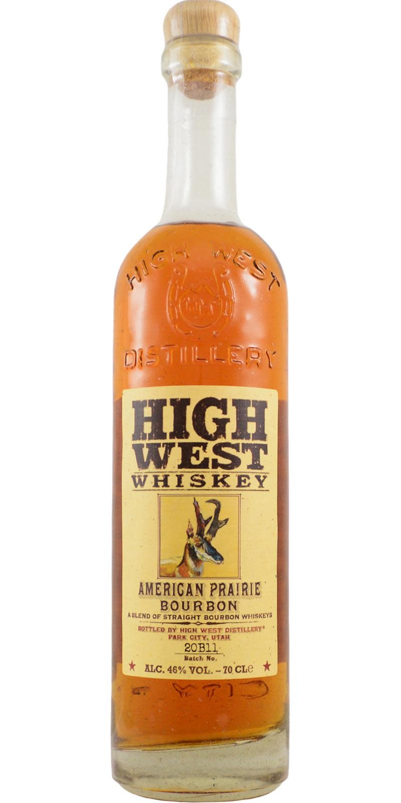 HIGH WEST AMERICAN PRAIRIE BOURBON WHISKEY 750 ML