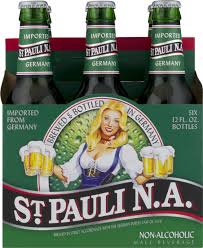 BEER ST PAULI NON- ALCOHOLIC BEER SIX PACK BOTTLES