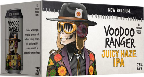 BEER VOODOO RANGER JUICY HAZY IPA SIX PACK CAN