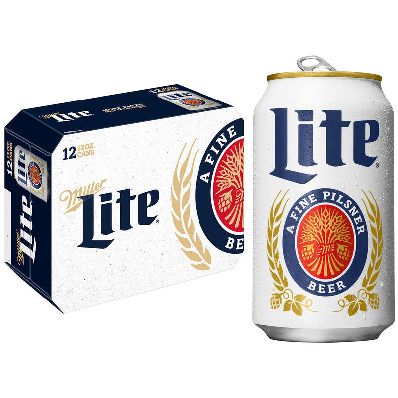 BEER MILLER LITE 12 PACK CAN