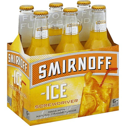 BEER SMIRNOFF ICE SCREWDRIVER SIX PACK